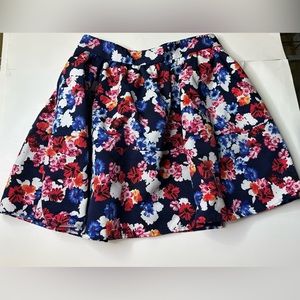 Express Floral Mini Skirt